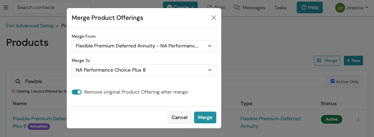 Screenshot: Example