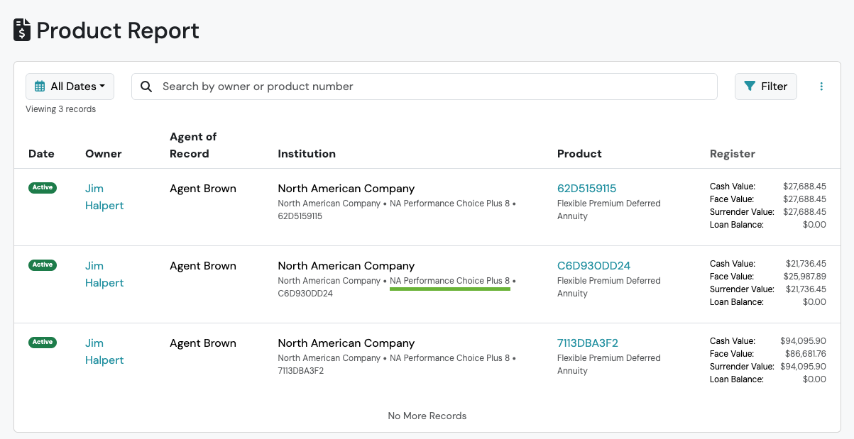 Screenshot: Example