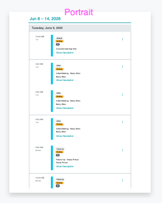 Screenshot: Orientation
