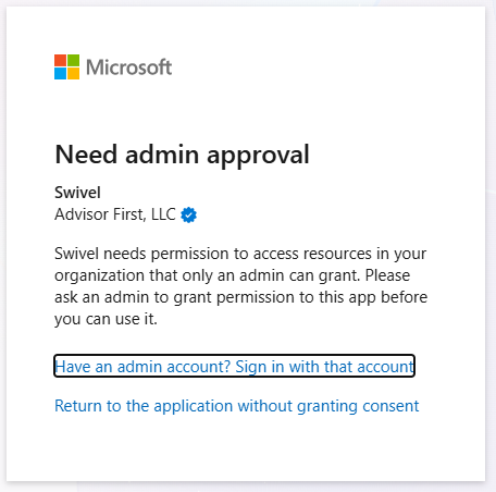Screenshot: Why Can't I Connect My Microsoft 365 Account?