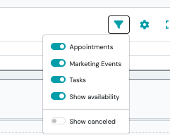 Screenshot: What happens when I cancel an appointment?