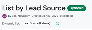 Screenshot: How to Identify List Type