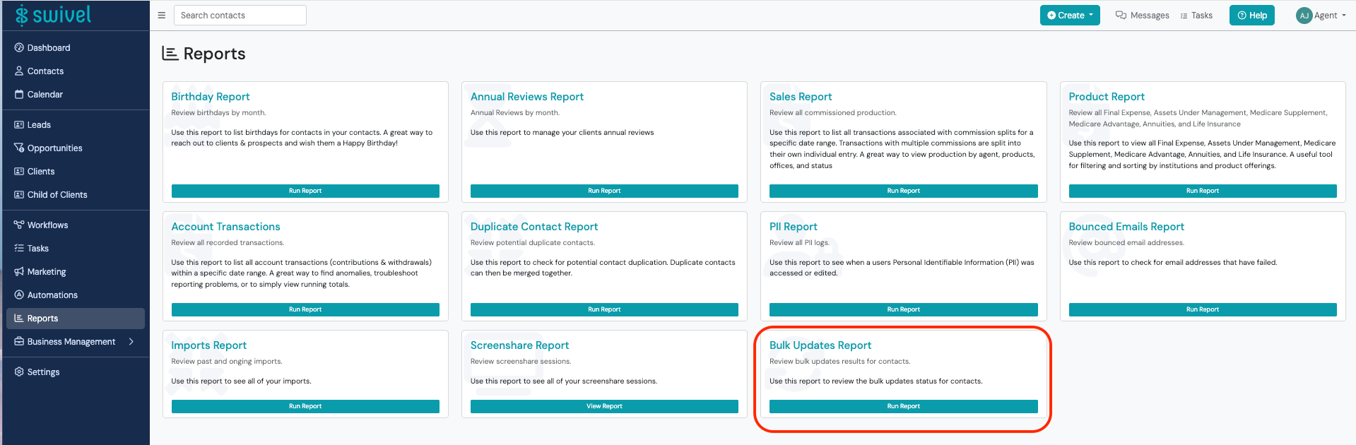 Screenshot: Bulk Update Best Practices