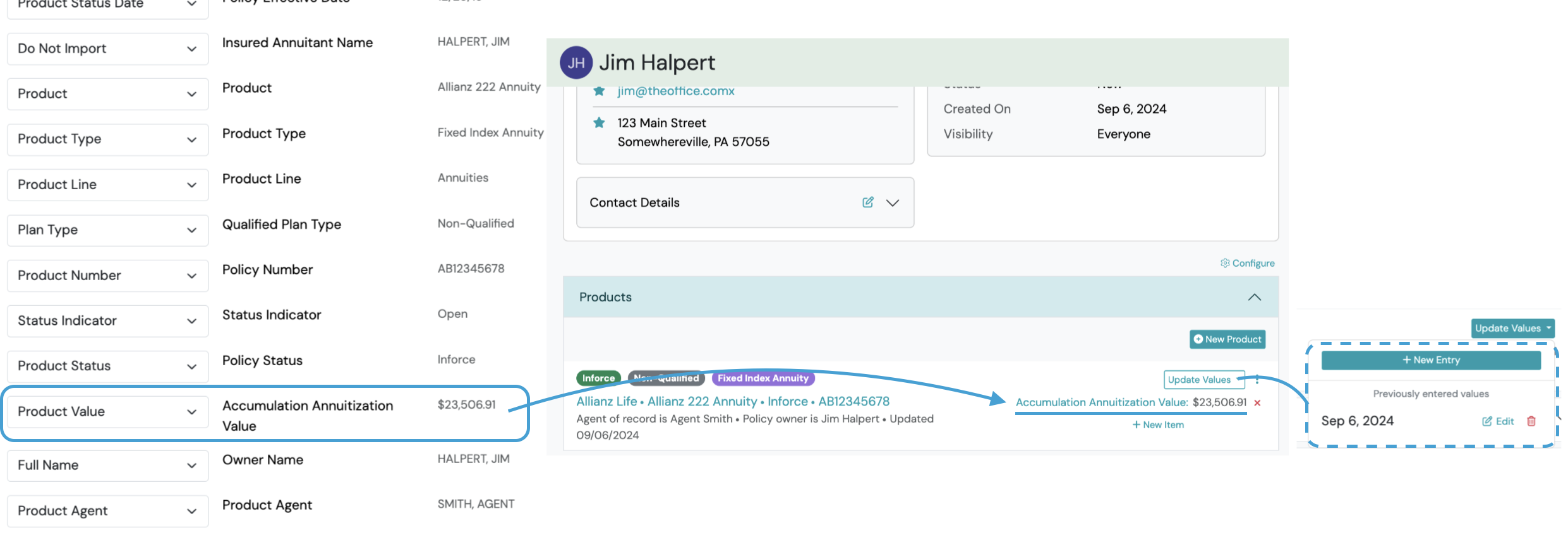 Screenshot: Is the Product Status field required on product imports?