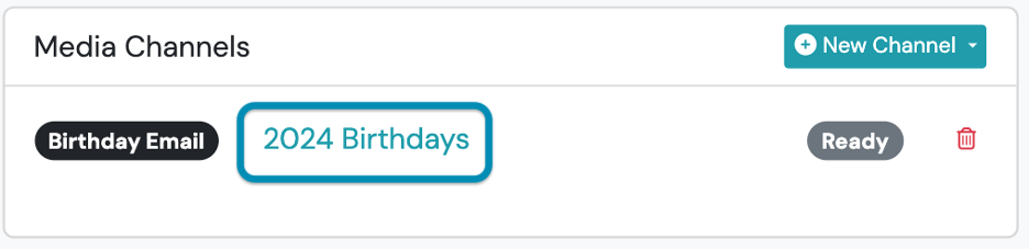 Screenshot: Sending Scheduled Birthday Emails