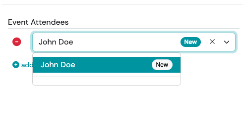 Screenshot: Register a New Contact