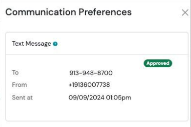 Screenshot: Communication Preferences for Contacts