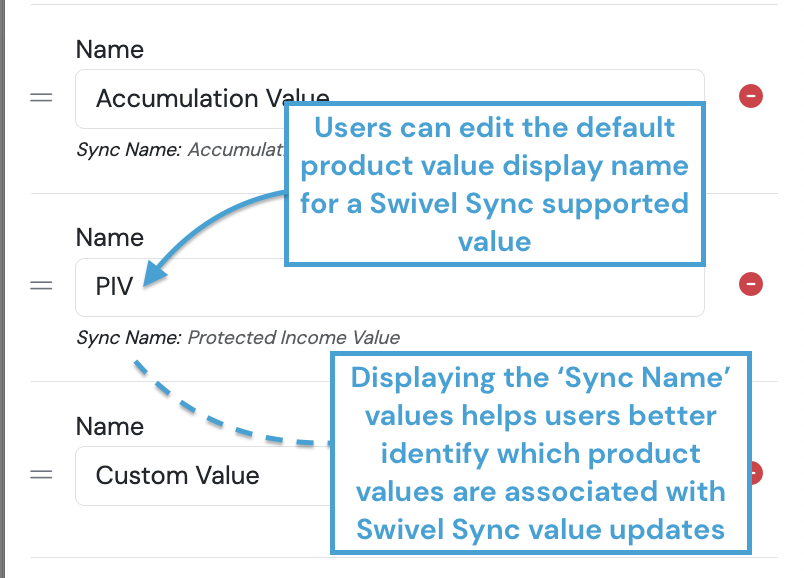 Screenshot: Sync Names (for Swivel Sync)