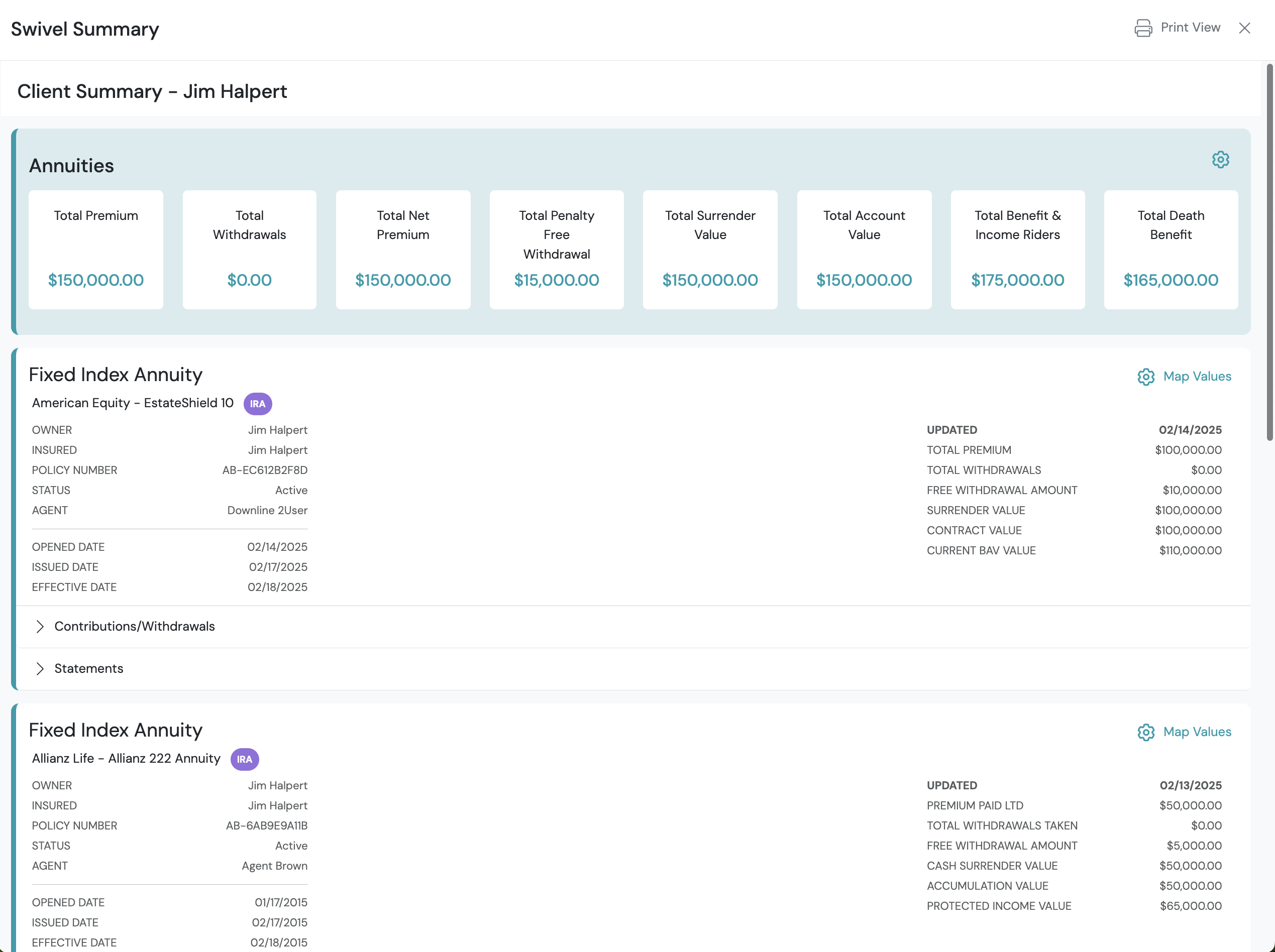 Screenshot: Overview