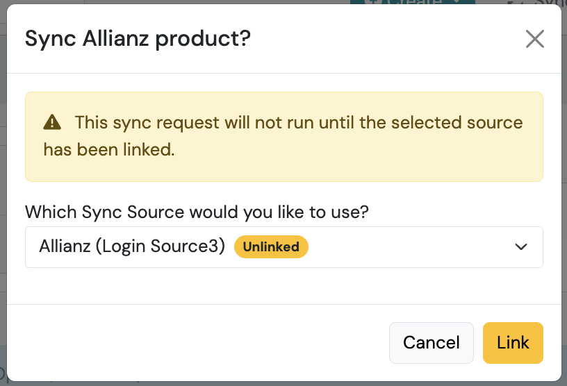Screenshot: Force Sync from Contact Record